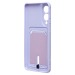 Чехол-накладка - SC304 с картхолдером для "Samsung Galaxy S25 Edge" (light violet) (240409)#2139830