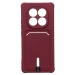 Чехол-накладка - SC304 с картхолдером для "Xiaomi Redmi Note 14 Pro 4G" (bordo) (240445)#2103546