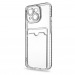 Чехол-накладка для iPhone 13 mini (с защитой камеры, карманом для карт, прозрачный)#2101448