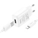 Адаптер Сетевой с кабелем Hoco C134A Solid USB 2,4A/12W (USB/Lightning) (white) (240260)#2103991