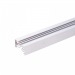 Профиль для трека +1 фазный шинопровод, токоподвод и заглушка в комплекте, 2 метра (белый), шт#2101511