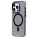 Чехол-накладка - SM039 SafeMag для "Apple iPhone 15 Pro Max" (black/transparent) (240535)#2103825