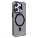 Чехол-накладка - SM039 SafeMag для "Apple iPhone 15 Pro Max" (black/transparent) (240535)#2103826