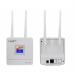 Wi-Fi роутер CPF903 LCD с сим картой LTE 4G, 2 антены 300Mbps (белый)#2132396