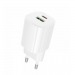 Адаптер сетевой BOROFONE BA104A PD 20W + Q.C3.0 (белый)#2104569