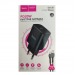 Сетевое ЗУ HOCO DC128 + кабель Lightning/Type-C (PD 20W) черное#2106534