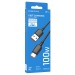 Кабель USB - Type-C Borofone BX93 Super PD (повр. уп.) 100W 100см 5A  (black) (241336)#2110861