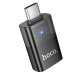 Переходник USB - Type-C Hoco UA36B (black)#2106304