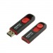 USB  16GB  A-Data  C008  чёрный/красный#2106173