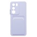 Чехол-накладка - SC337 с картхолдером для "Realme C71" (light violet) (241117)#2107018