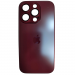 Чехол силикон-пластик iPhone 15 Pro стеклянный матовый с логотипом бордовый#2109977