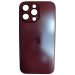 Чехол силикон-пластик iPhone 15 Pro Max стеклянный матовый с логотипом бордовый#2109972