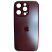 Чехол силикон-пластик iPhone 16 Pro стеклянный матовый с логотипом бордовый#2109964