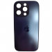 Чехол силикон-пластик iPhone 16 Pro стеклянный матовый с логотипом фиолетовый#2106109