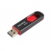 USB  64GB  A-Data  C008  чёрный/красный#2106366