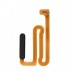Шлейф для Samsung A125/A127/M127/A135 Galaxy A12 + сканер отпечатка (черный) (100% components)#2130880