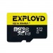 MicroSDXC  512GB  Exployd Class 10 Premium UHS-I U3 (95 Mb/s) + SD адаптер#2107034