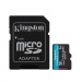 MicroSDXC  1TB  Kingston Class 10 Canvas Go Plus A2 U3 V30  (200 Mb/s) + SD адаптер#2107139