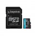MicroSD  64GB  Kingston Class 10 Canvas Go Plus A2 U3 V30  (200 Mb/s) + SD адаптер#2107129