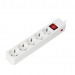Сетевой фильтр SMARTBUY 16А, 3500 Вт, 5 гнезд, с з/ш, земля, ПВС 3x1.0 мм², 1,8 м, белый (1/45)#2107549