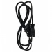 Кабель питания для ноутбуков 3-pin (прямая Евровилка) 220V 1,8m TELECOM <TP022-1.8-BK>(1/100)#2109165