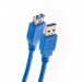 Кабель удлинительный USB 3.0 - AF, 3 м., синий AOPEN (1/40)#2108297