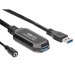 Кабель удлинительный USB 3.0-repeater, активный <Am--> Af> 15м VCOM <CU827-15M>(1/10)#2108996