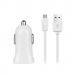 Блок питания автомобильный 1 USB Noname, FZ2mW, 1500mA, кабель микро USB, цвет: белый#2108833