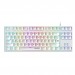 Клавиатура проводная игровая механическая DEFENDER Ivory GK-579 RU, 87кн,1.5м,крас.свитчи, RGB, белая (1/20)#2141176