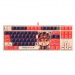 Клавиатура проводная игровая механическая A4TECH Bloody AT87 Proxy Boom USB for gamer LED (AT87), бежевый/красный (1/10)#2138199