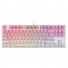 Клавиатура проводная игровая механическая REDRAGON Cass RU, RGB, розово-белая (1/10)#2109495