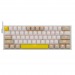 Клавиатура проводная игровая механическая REDRAGON Fizz RU, RGB, красные свитчи, беж-желтый (1/10)#2109474