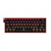 Клавиатура проводная игровая механическая REDRAGON Fizz RU, радужн, 61кн, черный/красный (1/20)#2109466