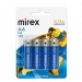 Элемент питания Mirex LR6 / AA 1,5V  4 шт (4/48/480), ecopack#2108470