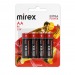Элемент питания Mirex R6 / AA 1,5V  4 шт (4/48/480), ecopack#2108474