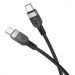 Кабель TypeC - TypeC HOCO X109 60W (черный) 1м, мятая упаковка#2109002
