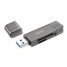 КартРидер Hoco HB39 2в1 (Micro SD/SD) USB 3.0 металлик#2121815