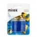 Элемент питания Mirex LR14 / C 1,5V  2 шт (2/12/96), ecopack#2109195
