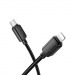 Кабель Type-C - 8 pin HOCO X113 Beneficio, 1.0м, круглый, PD27Вт, 3.0А, нейлон, цвет: чёрный (1/31/310)#2109285