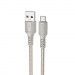 Кабель USB - микро USB Borofone BX116 Certain, 1.0м, 2.4A, ткань, цвет: серый (1/360)#2109277