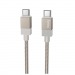 Кабель Type-C - Type-C HOCO X110 Honorific, 1.0м, нейлон, 3.0А, PD60W, цвет: золотой (1/31/310)#2109264