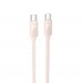 Кабель Type-C - Type-C HOCO X114 Energy, 1.0м, круглый, PD60Вт, ПВХ, цвет: розовый (1/31/310)#2109261