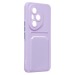 Чехол-накладка - SC337 с картхолдером для "Honor 400 Pro Global" (light violet) (240653)#2110917