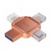 USB 3.0  64GB  Smart Buy  MC15A  Metal Quad  4-in-1 (Lightning + USB Type-A + USB Type-C + micro USB)  розовый металл#2109744