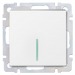 Выключатель SMARTBUY скрытая установка, 1-клавишный с индикатором 10А белый "Нептун" (SBE-05w-10-SW1-1)#2123069