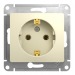 Механизм розетки 1-м С/У GLOSSA 16А IP20 с заземл. беж. Systeme Electric GSL000243 (1/20/160)#2135585