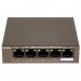 Коммутатор TENDA TEF1105P-4-38W, настольный неуправляемый PoE, 5*10/100Base-TX, мощность до 35 Вт (1/30)#2126746
