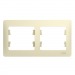 Рамка 2-м GLOSSA горизонт. беж. Systeme Electric GSL000202 (1/30/180)#2111178