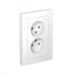 Розетка 2-м С/У ATLASDESIGN 16А IP20 без заземл. в сборе бел. Systeme Electric ATN000120 (1/15/90)#2140527