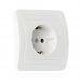 Розетка SMARTBUY скрытая установка, 1-местная с заземлением 16А белая, керамика "Марс" (SBE-02w-16-S1-Z-c) (1/10)#2123102
